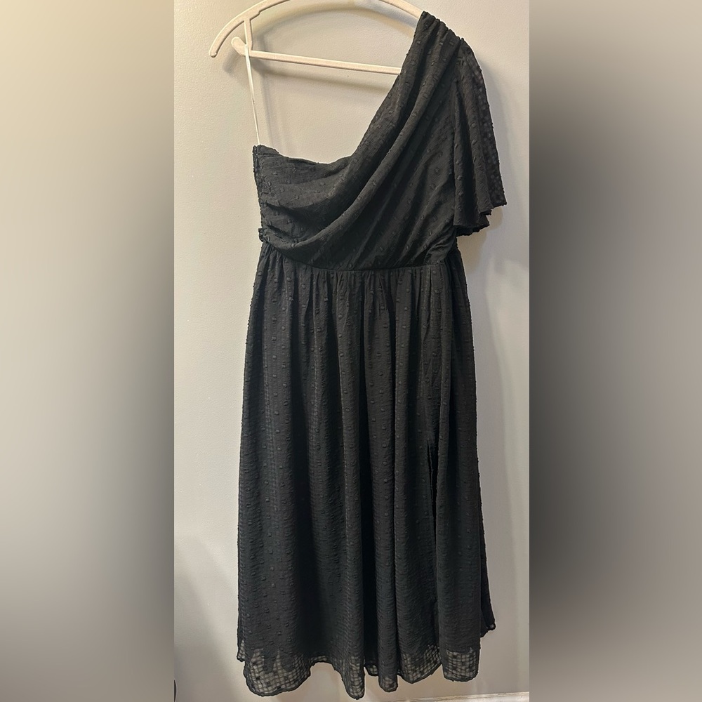 Lulu's Chic Black One Shoulder Dress Size XL